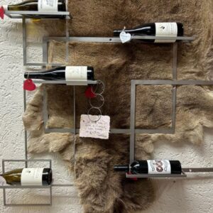 Weinregal aus Edelstahl